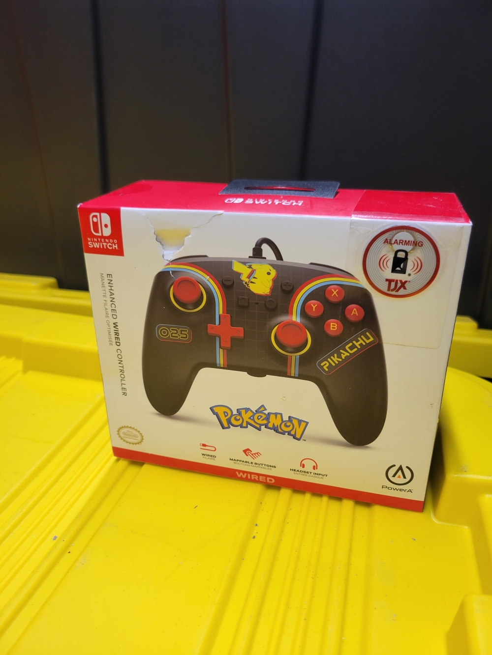 Nintendo Pokémon Pikachu Wired Controller - Black/Yellow